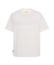 TIMBERLAND EMBROIDERY TONAL Koszulka bawełniana biały vintage - Koszulki męskie - 4