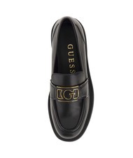 GUESS SHUTTLE  Mokasyny sk&oacute;rzane CZARNY - Buty damskie - 4
