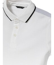 GUESS KIDS Koszulka polo z 3 guzikami i p&oacute;łrękawem czysto biały - Koszulka dziecięca - 4