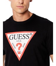 GUESS TRI LOGO Koszulka bawełniana odrzutowiec - Koszulki męskie - 3