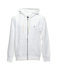 TOMMY HILFIGER TH Bluza zapinana na zamek biały - Bluzy męskie - 3