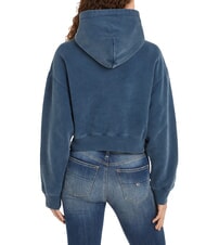 TOMMY HILFIGER TH JEANS Bluza z kapturem damska ciemna noc granatowa - Bluzy damskie - 2
