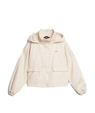 TOMMY HILFIGER TH KIDS Kurtka bawełniana klasyczny beż - Kurtki dziecięce - 3