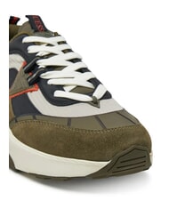 GUESS VALENCIA Buty do biegania zielono-czarno-kość słoniowa kr&oacute;l - Buty męskie - 4