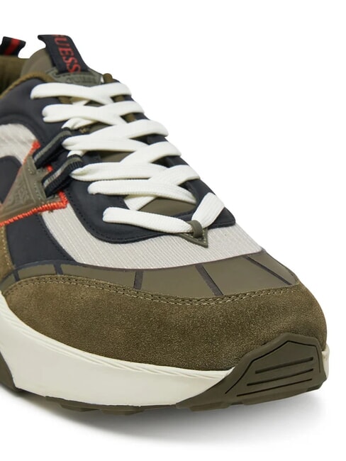 VALENCIA Buty do biegania zielono-czarno-kość słoniowa kr&oacute;l - Buty męskie