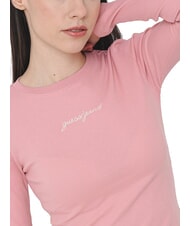 GUESS JEANS EMBRO Koszulka z długim rękawem w prążki lekko r&oacute;żowy - Koszulki i topy damskie - 3