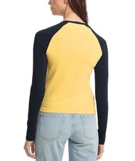 GUESS JEANS RAGLAN BLOCK Koszulka z długim rękawem i nadrukiem - Koszulki i topy damskie