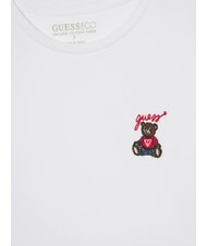 GUESS KIDS Koszulka z kr&oacute;tkim rękawem i misiem czysto biały - Koszulka dziecięca - 3