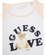GUESS KIDS MIDI Koszulka z nadrukiem na rękawach czysto biały - Koszulka dziecięca - 3