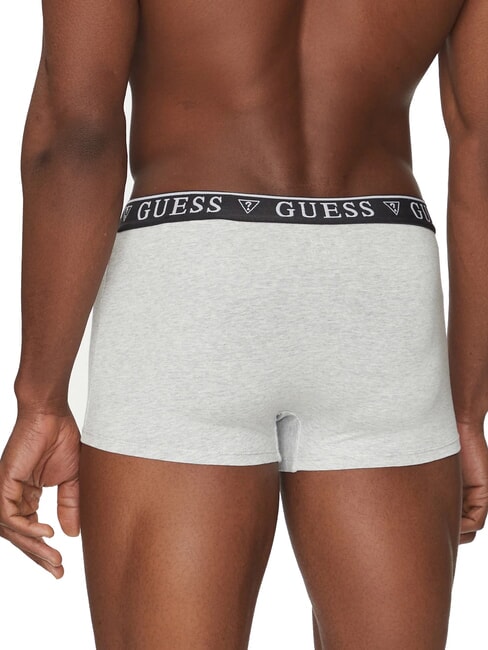 LOGO CLASSIC 5 wielokolorowych bokserek blk wht grey lava ol - Majtki męskie