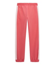 GUESS KIDS ACTIVE Spodnie dresowe typu jogger z paskami po bokach soczysty r&oacute;ż - Dresy dziecięce - 2