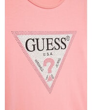 GUESS KIDS Koszulka z długim rękawem i kryształkami słodki r&oacute;ż - Koszulka dziecięca - 3