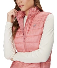 GUESS JEANS PUFFER Kurtka puchowa bez rękaw&oacute;w lekko r&oacute;żowy - Kamizelka damska - 3