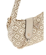GUESS RIANEE Miniaturowa torba typu hobo Kolor ciemnoszary - Torby damskie - 3
