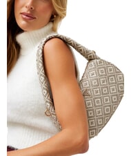 GUESS RIANEE Miniaturowa torba typu hobo Kolor ciemnoszary - Torby damskie - 5