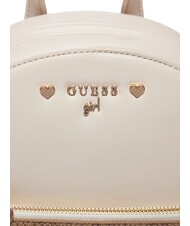 GUESS GIRL Mini plecak 4g aop beżowy biały - Torby damskie - 4