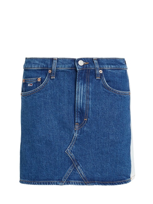TH JEANS Kr&oacute;tka sp&oacute;dnica dżinsowa średni denim - Sp&oacute;dnice damskie
