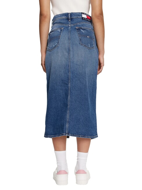 TH JEANS Długa sp&oacute;dnica dżinsowa średni denim - Sp&oacute;dnice damskie