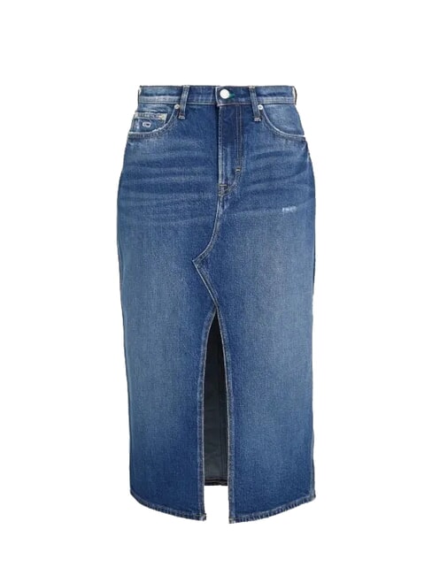 TH JEANS Długa sp&oacute;dnica dżinsowa średni denim - Sp&oacute;dnice damskie