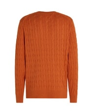 TOMMY HILFIGER TH  Sweter z okrągłym dekoltem pomarańczowy wrzos grzmotowy - Koszulki męskie - 2