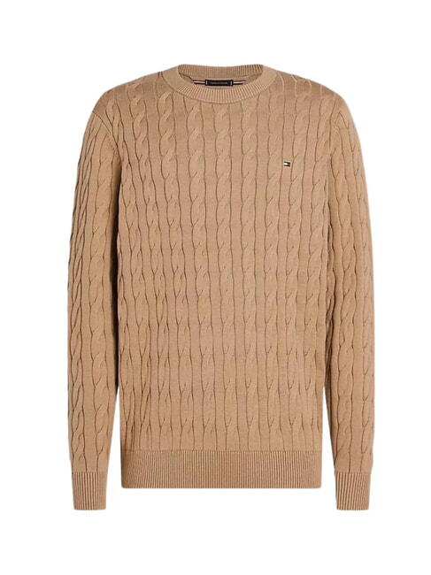 TH  Sweter z okrągłym dekoltem pł&oacute;tno safari - Koszulki męskie