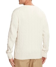 TOMMY HILFIGER TH  Sweter z okrągłym dekoltem kość słoniowa - Koszulki męskie - 2
