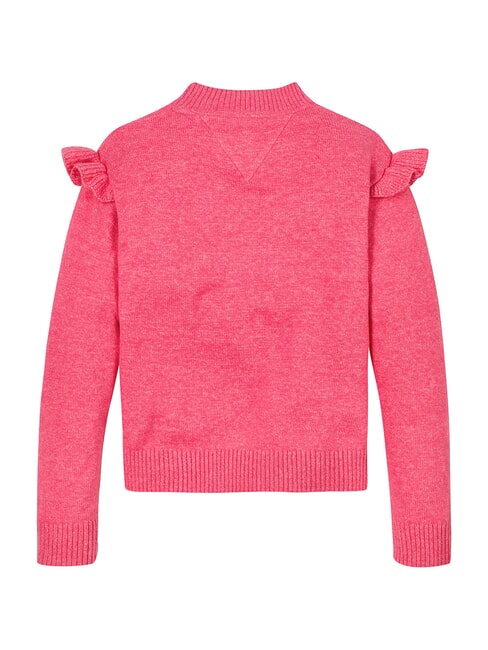 TH KIDS Sweter z okrągłym dekoltem r&oacute;żowy dziedziczny - Swetry dziecięce