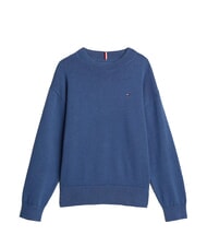 TOMMY HILFIGER TH KIDS Sweter dziecięcy z okrągłym dekoltem Morze Egejskie - Swetry dziecięce - 3