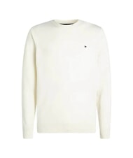 TOMMY HILFIGER PIMA Sweter z mieszanki kaszmiru i okrągłym dekoltem kość słoniowa - Koszulki męskie - 3