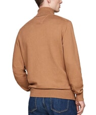 TOMMY HILFIGER TH  Sweter z golfem pł&oacute;tno safari - Koszulki męskie - 2