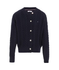 TOMMY HILFIGER TH KIDS Kardigan bawełniany pustynne niebo - Swetry dziecięce - 3