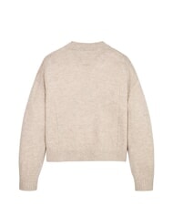 TOMMY HILFIGER TH KIDS Wełniany sweter z okrągłym dekoltem melanż merynos&oacute;w - Swetry dziecięce - 3