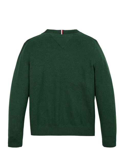 TH KIDS Sweter z okrągłym dekoltem ozdobna zieleń - Swetry dziecięce