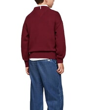 TOMMY HILFIGER TH KIDS Bawełniany sweter z okrągłym dekoltem - Swetry dziecięce