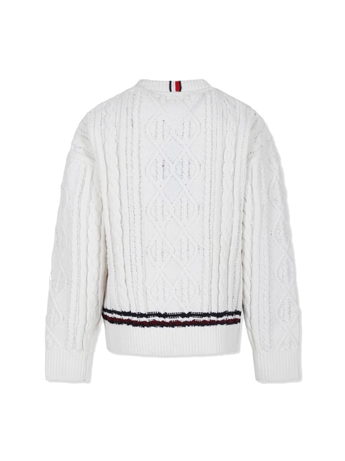 TH KIDS Sweter dziecięcy płatek kości słoniowej - Swetry dziecięce