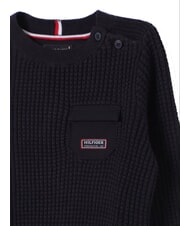 TOMMY HILFIGER TH KIDS Sweter bawełniany pustynne niebo - Swetry dziecięce - 4