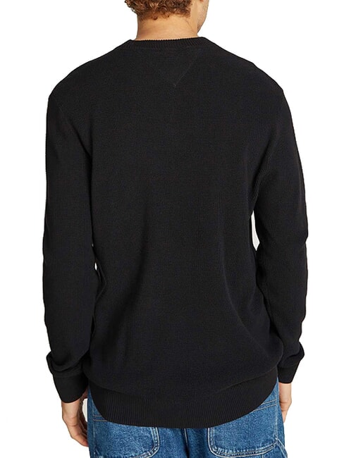 TH JEANS Sweter z okrągłym dekoltem czarny - Koszulki męskie