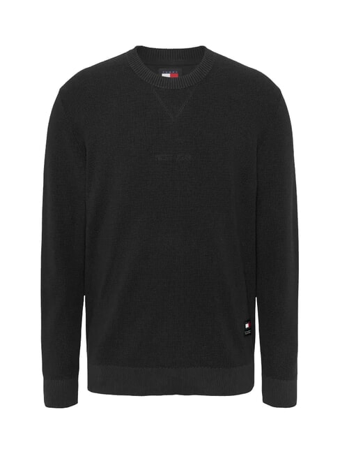TH JEANS Sweter z okrągłym dekoltem czarny - Koszulki męskie