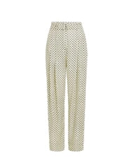 TOMMY HILFIGER TH  Lekkie spodnie szalik heritage/ sk&oacute;rka cytrynowa - Spodnie damskie - 3