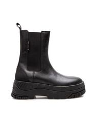 TOMMY HILFIGER TH JEANS  Wysokie sk&oacute;rzane botki czarny - Buty damskie - 2