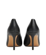 TOMMY HILFIGER TH  9-centymetrowe sk&oacute;rzane cz&oacute;łenka na obcasie czarny - Buty damskie - 3