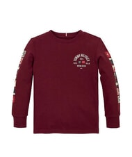 TOMMY HILFIGER TH KIDS Koszulka bawełniana z długim rękawem głęboko czerwony - Koszulka dziecięca - 3