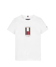 TOMMY HILFIGER TH KIDS Koszulka dziecięca bawełniana biały - Koszulka dziecięca - 3