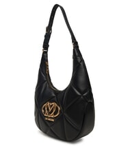 LOVE MOSCHINO EMBOSSED Torba na ramię typu hobo Czarny - Torby damskie - 2