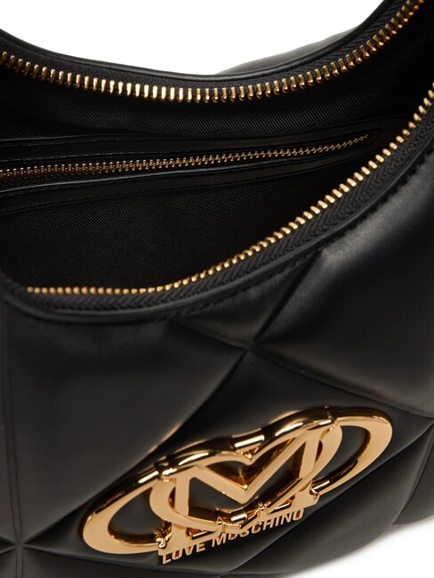 EMBOSSED Torba na ramię typu hobo Czarny - Torby damskie