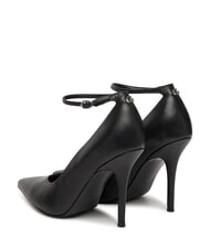 GUESS NAPRIL  9-centymetrowe sk&oacute;rzane cz&oacute;łenka na obcasie CZARNY - Buty damskie - 3