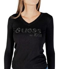 GUESS SAYLOR LOGO  Sweter odrzutowiec - Koszulki damskie - 3