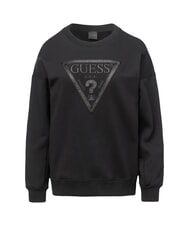 GUESS TRIANGLE GLITTER  Bluza bawełniana odrzutowiec - Bluzy damskie - 3