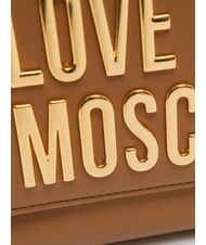 LOVE MOSCHINO BOLD LOVE Mała torebka z paskiem na ramię wielbłąd - Torby damskie - 3