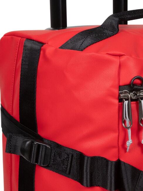 DUFFEL PACK WHEEL S Mała wodoodporna torba podr&oacute;żna na k&oacute;łkach plandeka czerwona - Bagaż podręczny